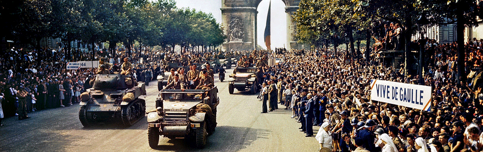 Paris liberation parade
